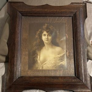 Vintage Angelo Asti Framed Portrait of a Woman Rosalind
